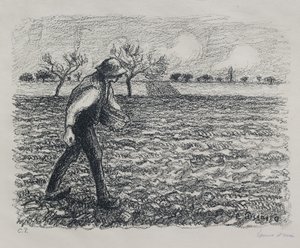 सॉवर, 1896 (जस्ता पर लिथोग्राफ) द्वारा केमिली जैकब पिसारो